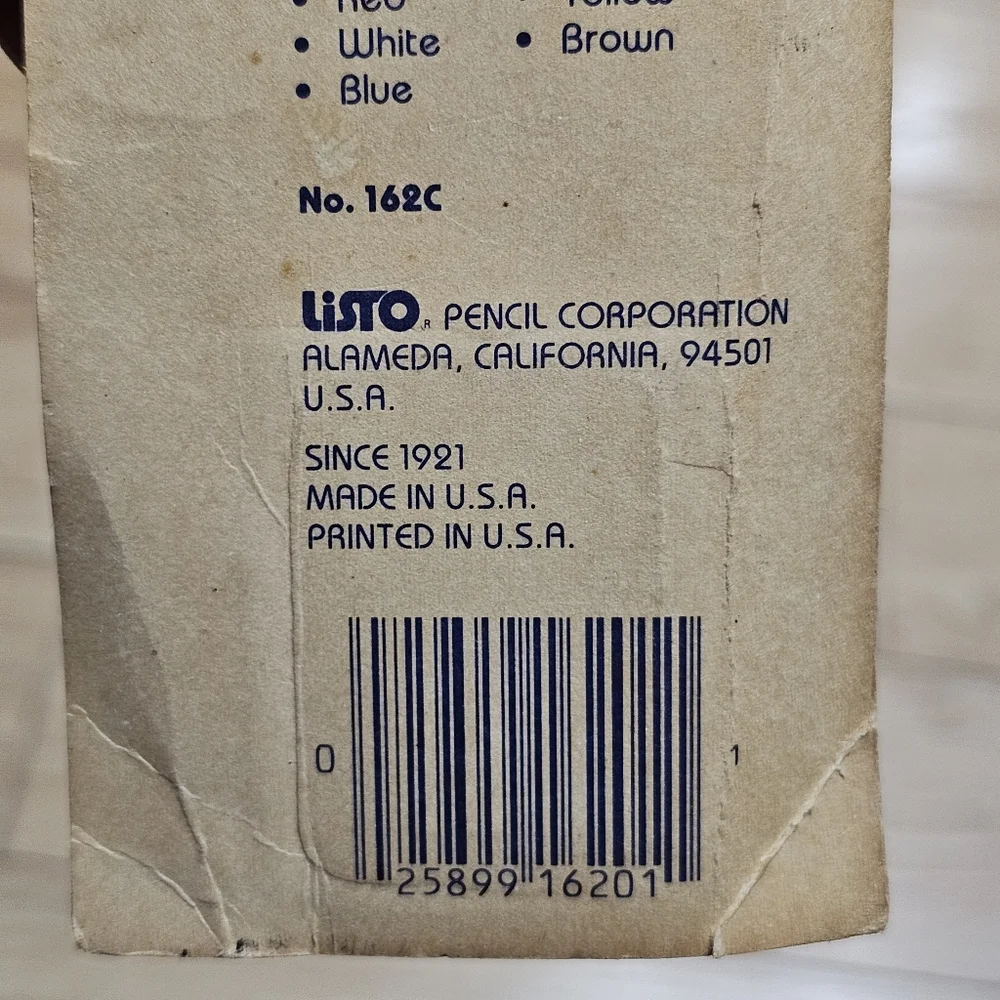 Listo Marking Pencil Refills No. 162 Black Marking Leads Sealed Unused